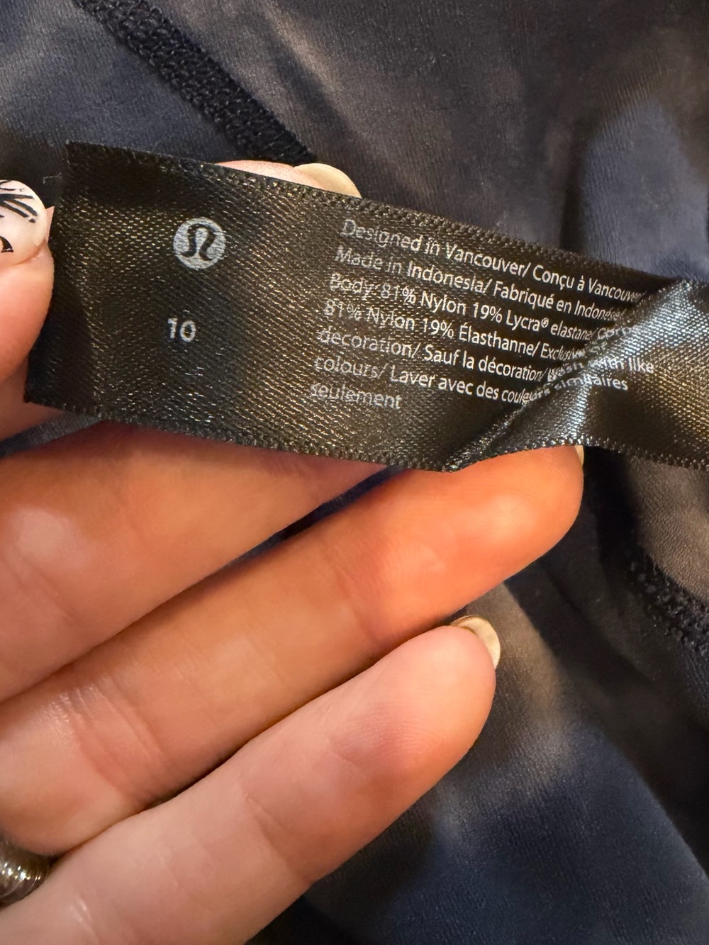Lululemon alight shirt diamond dye lunar rock true navy size 10 - Picture 3 of 3